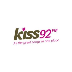 Logo of radio station Kiss 92 FM