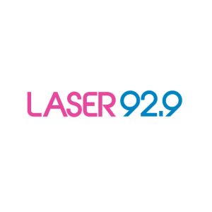 Logo of radio station Laser 92.9 Ingles