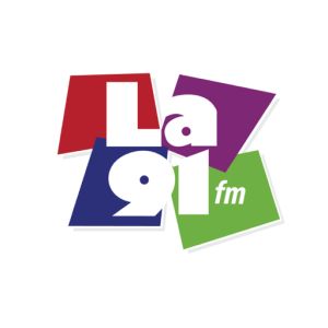 Logo of radio station La 91 FM