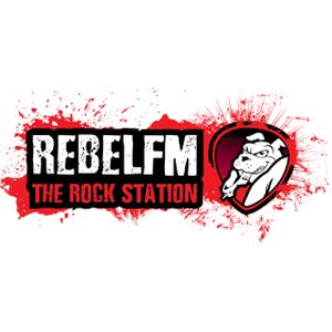 Logotipo de la emisora ​​de radio Rebel 99.4 FM