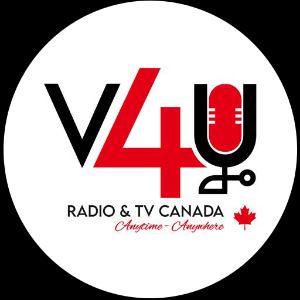Logo de la station de radio V4U Radio India