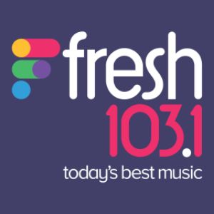 Logotipo de la emisora ​​de radio CFHK Fresh Radio 103.1 FM