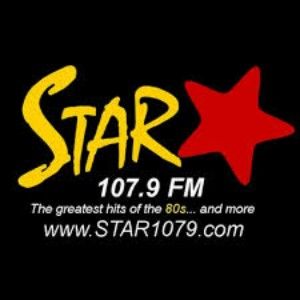 Logotipo de la emisora ​​de radio WXST STAR 107.9 FM
