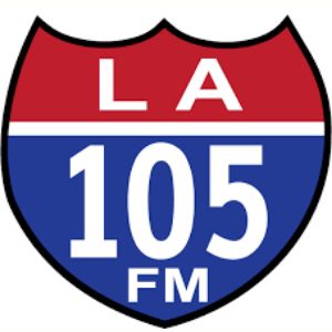 Logotipo de la emisora ​​de radio KLIP LA 105 FM