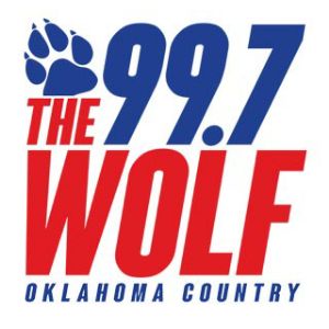 Logotipo de la emisora ​​de radio KNAH 99.7 The Wolf