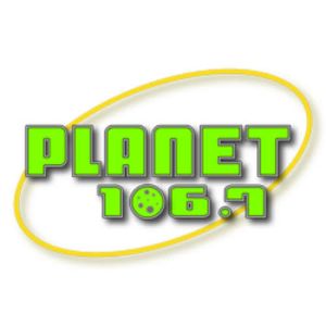 Logotipo de la emisora ​​de radio KPLN Planet 106.7 FM
