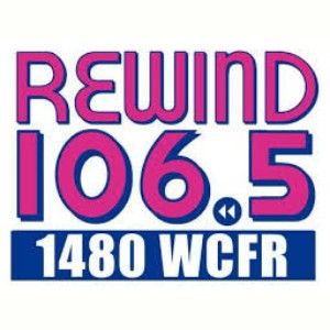 Logotipo de la emisora ​​de radio Rewind 106.5 FM