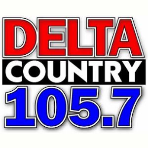 Logotipo de la emisora ​​de radio WDTL 105.7 Delta Country