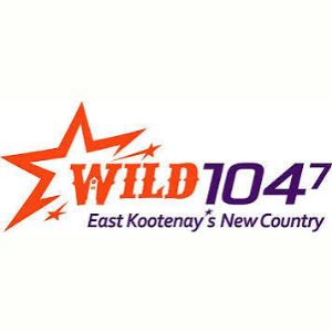 Logotipo de la emisora ​​de radio CHBZ Wild 104.7 FM