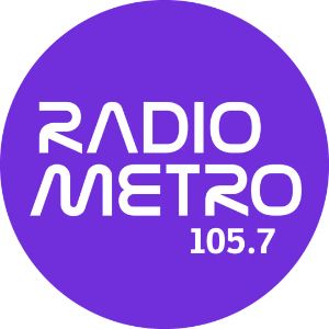 Logo of radio station 105.7 Radio Metro