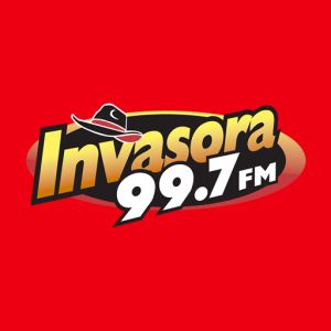 Logo of radio station La Invasora 99.7