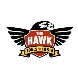 Logotipo de la emisora ​​de radio KTHK 105.5 The Hawk