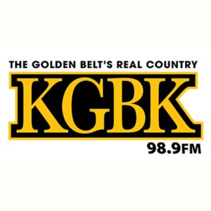 Logotipo de la emisora ​​de radio Real Country 98.9 GBK - KGBK