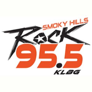 Logotipo de la emisora ​​de radio Smoky Hills Rock 95.5 KLBG