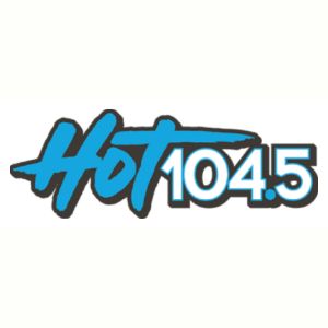 Logotipo de la emisora ​​de radio WKHT Hot 104.5 FM