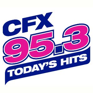 Logotipo de la emisora ​​de radio Today's Hits 95.3 CFX