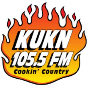 Logotipo de la emisora ​​de radio Cookin' Country 105.5 KUKN