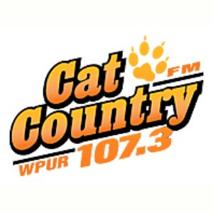 Logo of radio station WPUR Cat Country 107.3 FM