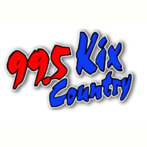 Logotipo de la emisora ​​de radio WKAA 99.5 Kix Country