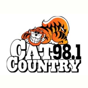 Logotipo de la emisora ​​de radio WCTK Cat Country 98.1 FM