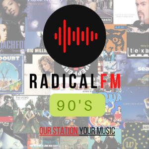 Logo de la station de radio Radical FM - 90s