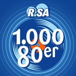 Logotipo de la emisora ​​de radio R.SA - 1.000 80er