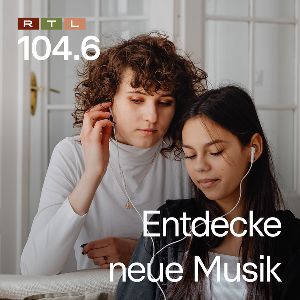 Logotipo de la emisora ​​de radio 104.6 RTL Entdecke Neue Musik