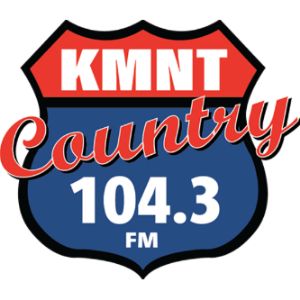 Logo of radio station KMNT 104.3 FM