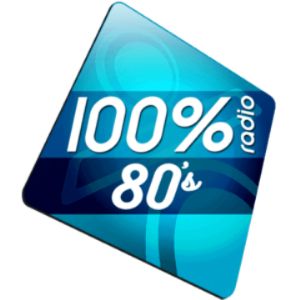 Logo of radio station 100% 80s