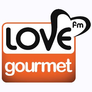 Logotipo de la emisora ​​de radio Love FM Gourmet