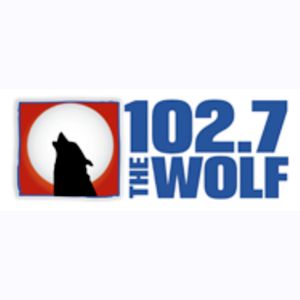 Logo of radio station KHGE 102.7 The Wolf