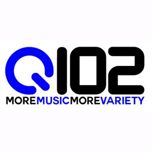 Logotipo de la emisora ​​de radio Q102 KQIC 102.5 FM
