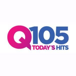 Logotipo de la emisora ​​de radio Q105 WQGN 105.5 FM