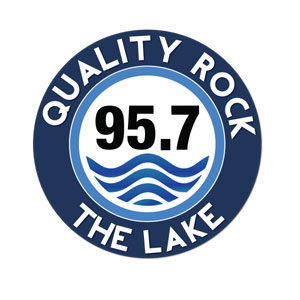 Logotipo de la emisora ​​de radio 95.7 The Lake