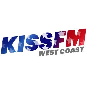 Logotipo de la emisora ​​de radio Kiss FM West Coast