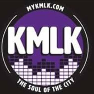 Logo of radio station 98.7 KMLK