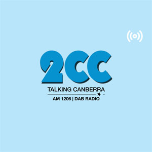 Logo of radio station 2CC Talking Canberra