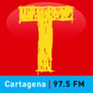 Logo of radio station Tropicana Cartagena 97.5 FM