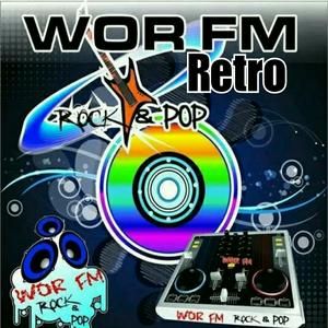 Logotipo de la emisora ​​de radio WOR FM Rock y Pop Bogotá