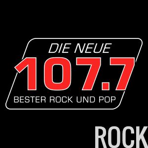 Logotipo de la emisora ​​de radio DIE NEUE 107.7 – ROCK