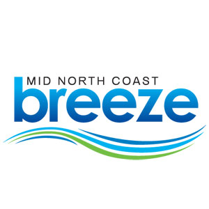 Logotipo de la emisora ​​de radio The Breeze Mid North Coast