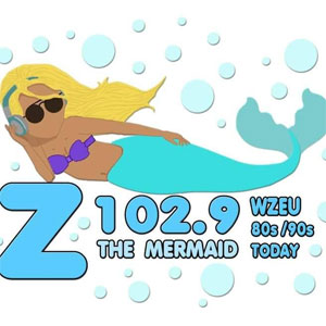 Logo of radio station Z102.9 The Mermaid