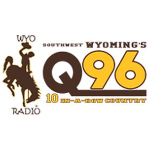 Logotipo de la emisora ​​de radio KQSW Hot Country 96.5 FM