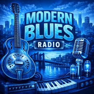 Logotipo de la emisora ​​de radio HearMe - Modern Blues