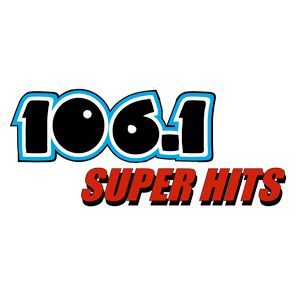 Logotipo de la emisora ​​de radio 106.1 Super Hits