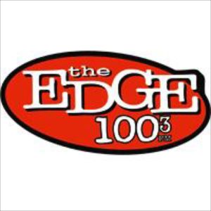 Logotipo de la emisora ​​de radio KDJE 100.3 The Edge