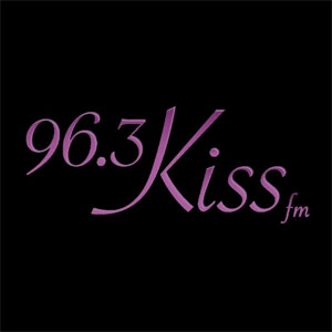 Logo of radio station 96.3 KISS-FM