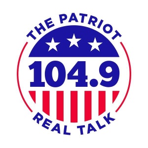 Logo of radio station 104.9 The Patriot