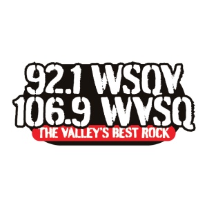 Logo of radio station 92.1 WSQV
