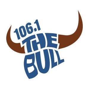 Logotipo de la emisora ​​de radio 106.1 The Bull